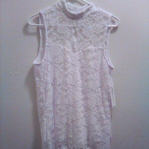 🎉 SALE! NY Collection White Lace Blouse